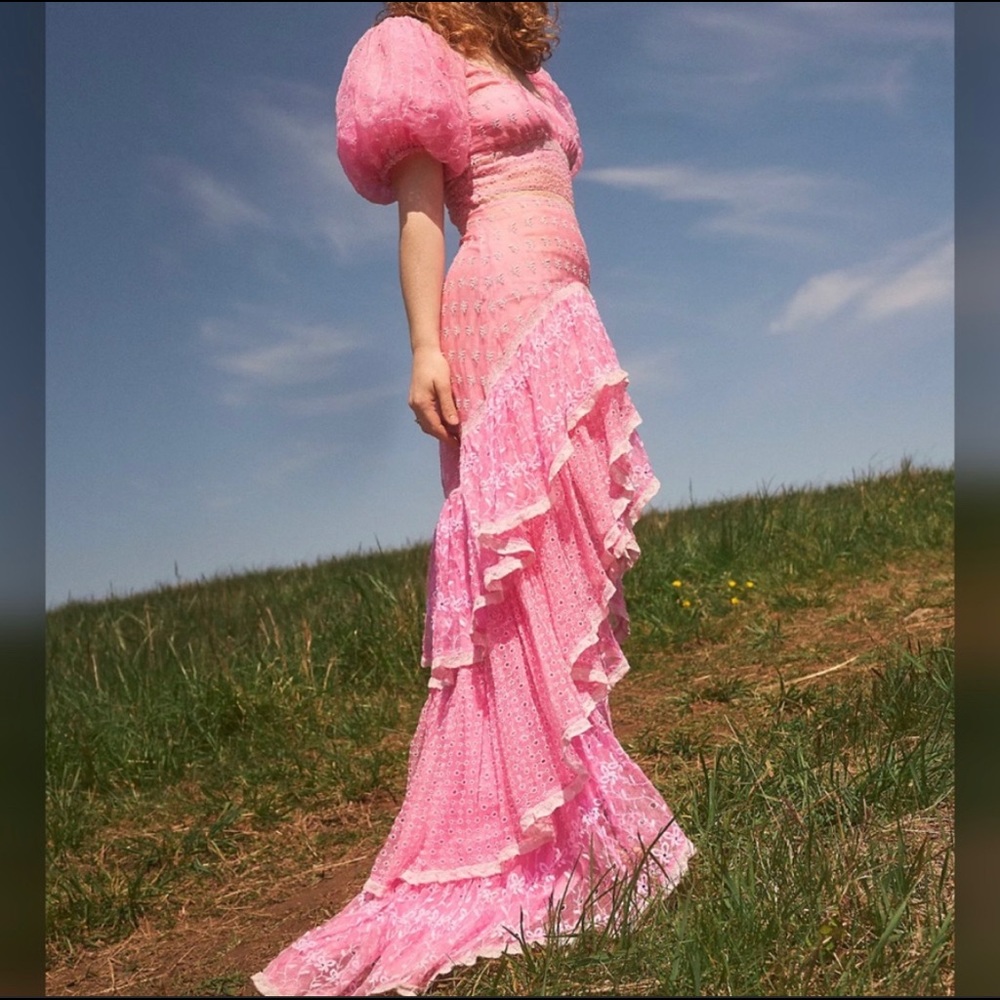 🎀 LoveShackFancy Cayden Silk Dress